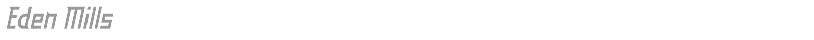 Eden Mills font preview